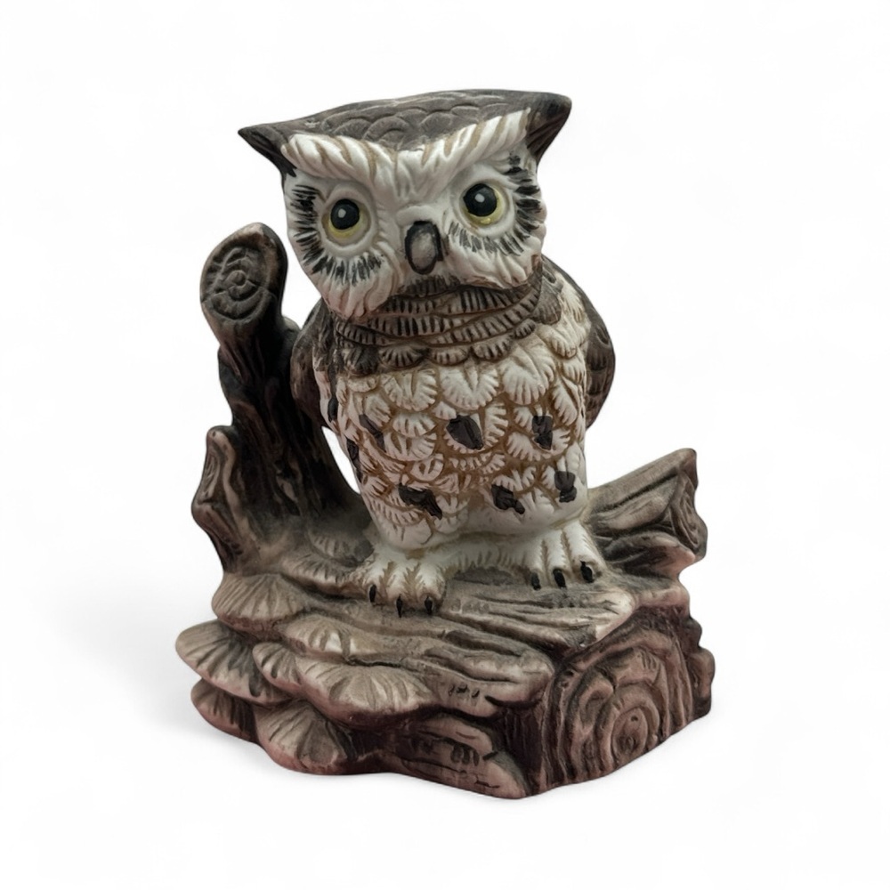 Vintage 1970's Homco Decorative Owl‎ Figurine -